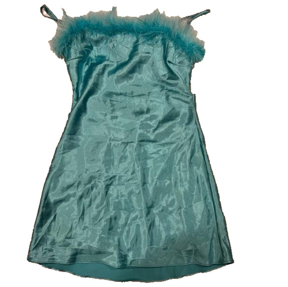 Y2K satin dress open back - Picture 1 of 3